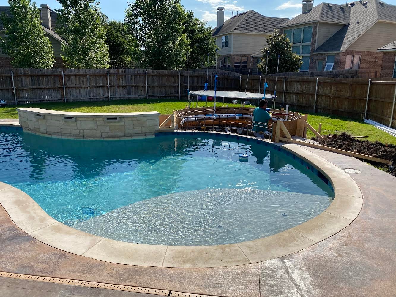 Pool deck resurfacing and repair in Austin
