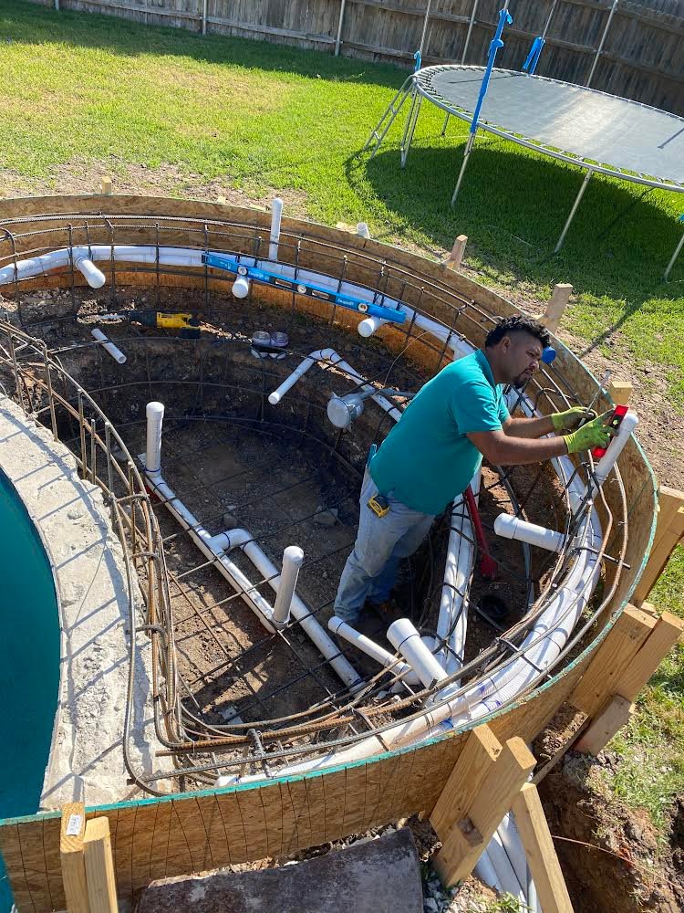 Concrete deck refinishing project Austin, TX
